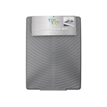 Tiptop afdruipmat 44x31cm grijs kunststof
