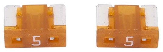 Dresselhaus flachstecksicherung mini mini-fuse 5a 2 pcs. low profile light brown