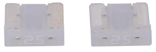 Dresselhaus flachstecksicherung mini mini-fuse 25a 2 pcs. low profile white