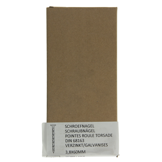 1013897 - 1 kg schroefspijkers verzinkt 3,8x60mm | 4 stuks