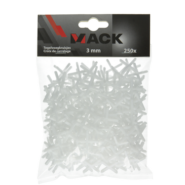 Mack 1004607 - tegelvoegkruisjes 3mm 250st | 10 stuks