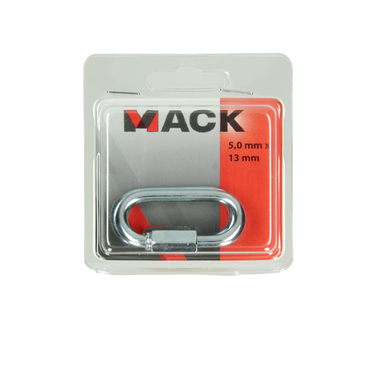 Afbeelding laden in galerijviewer, Mack 1006843 - 2 loze schakels verzinkt+moer bl 5mm | 5 stuks
