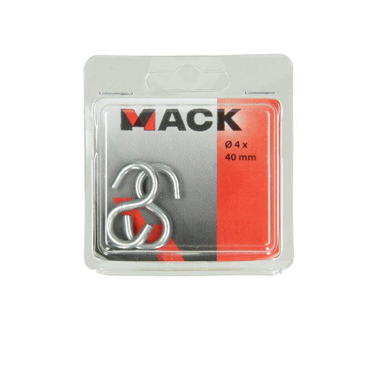 Afbeelding laden in galerijviewer, Mack 1006852 - 2 open s-haken verzinkt bl 4,0x35mm | 5 stuks
