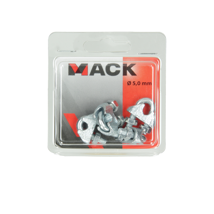 Afbeelding laden in galerijviewer, Mack 1006865 - 4 staaldraadklemmen crosby verzinkt 5mm bl | 5 stuks
