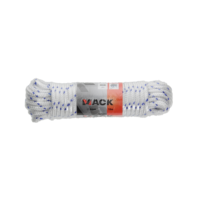 Chargez l'image dans la visionneuse de la galerie, Mack 1006921 - pp gevlochten wit blauw streng6mm 10m | 5 stuks
