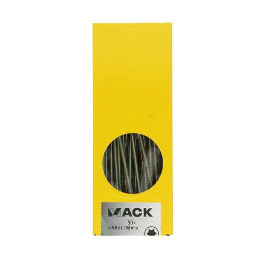 Mack 1006996 - spaanplschrf. vzkop-zelfb geelverzinkt 50st 6 x 200mm | 1 stuks