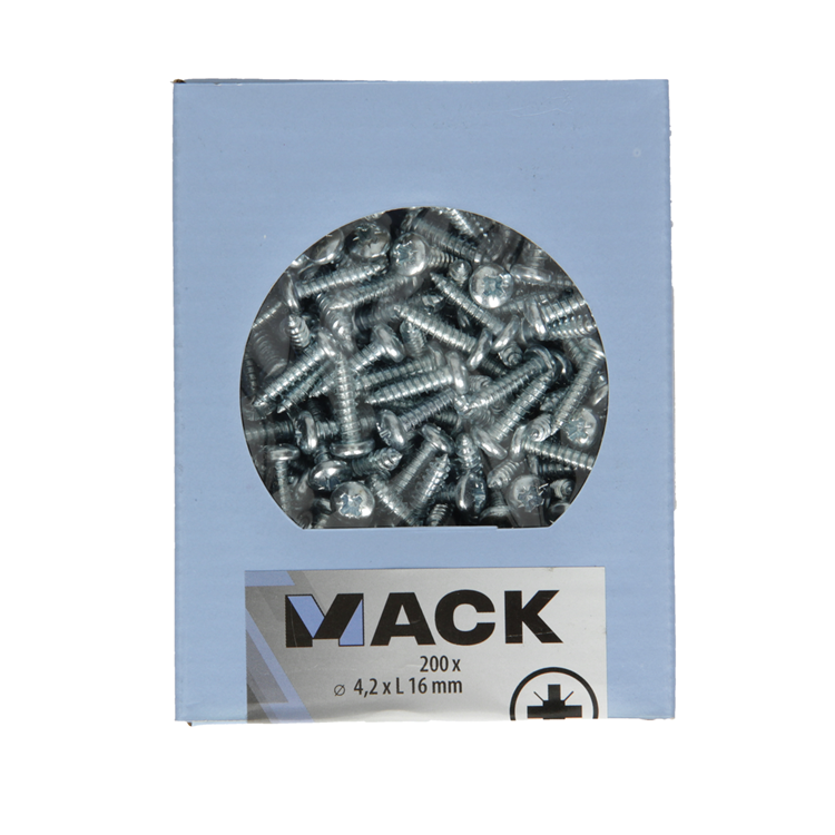 Chargez l'image dans la visionneuse de la galerie, Mack 1006998 - zelftap. schroef cyl. kop 200 200 st 4,2x16mm | 5 stuks

