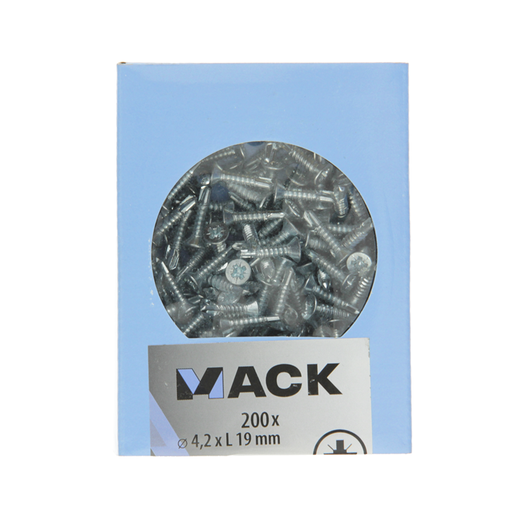 Laden Sie das Bild in Galerie -Viewer, Mack 1007018 - zelfbor. schroef vz kop 200 200 st 4,2x19mm | 5 stuks
