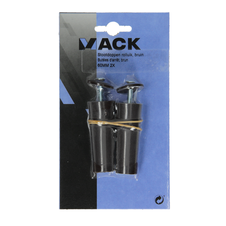 Cargue la imagen en el visor de la galería, Mack 1010113 - 2 stootdoppen bruin 60mm | 10 stuks
