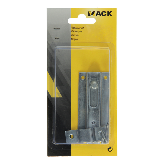Mack 1013277 - 1 platte schuif verzinkt a 80 - b 25 mm | 5 stuks