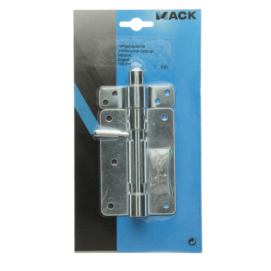 Mack 1015860 - 1 hangslotgrendel verzinkt 100mm 1018 | 5 stuks