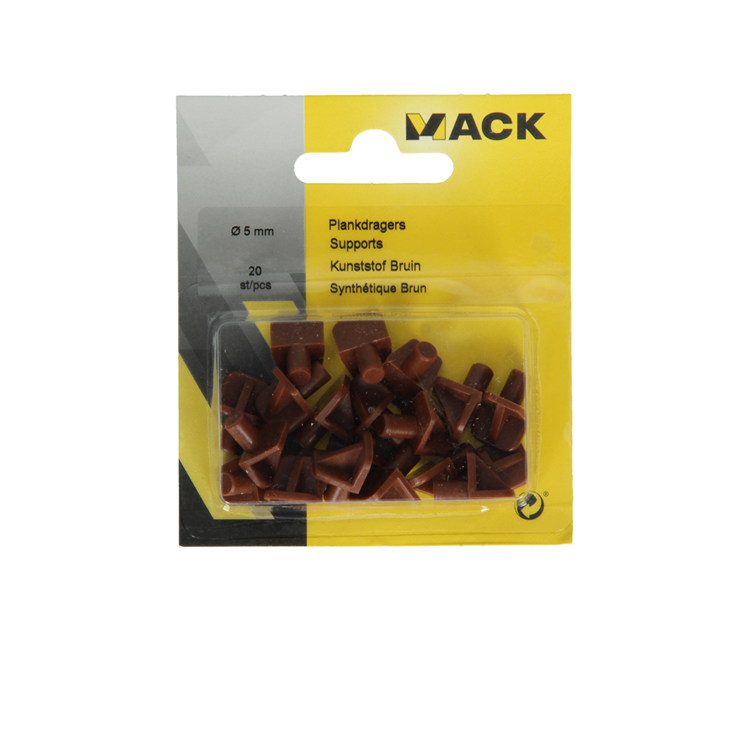 Laden Sie das Bild in Galerie -Viewer, Mack 1015840 - 20 plankdragers kunststof bruin ø 5 mm | 5 stuks
