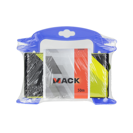Mack 1014223 - afsperband geel zwart haspel 75mm x 50m 35 micron | 5 stuks