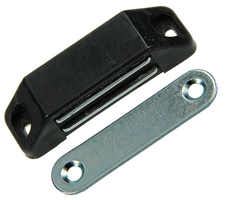 ギャラリービューアに画像をロードする, Mack 1005312 - 2 magneetsloten, zwaar model, kunststof zwart | 10 stuks
