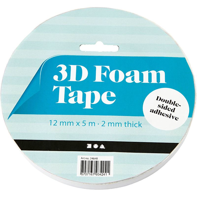 Load image into Gallery viewer, Creativ company https: www.cchobby.nl 3d-foam-tape-b-12-mm-dikte-2-mm-5-m-1-rol
