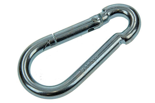 Mack 1006849 - 1 karabijnhaak + veer verzinkt bl 80x8mm | 5 stuks