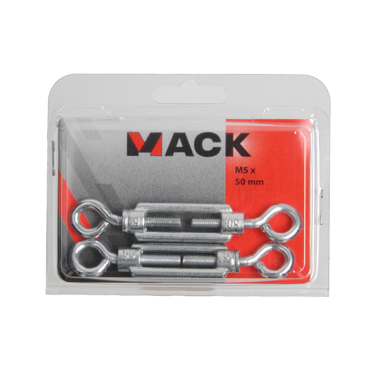 Cargue la imagen en el visor de la galería, Mack 1006877 - 2spanners 2 ogen verzinkt m5x50mm bl | 5 stuks

