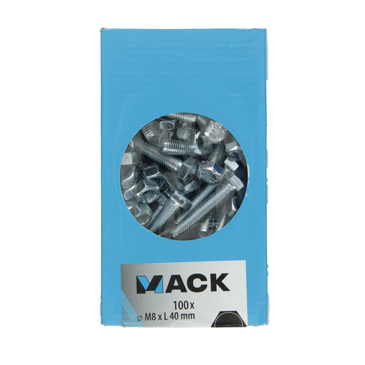 ギャラリービューアに画像をロードする, Mack 1007079 - tapbout + moer verzinkt 100 st 8 x 40 mm | 2 stuks
