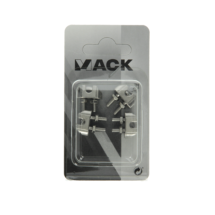 Laden Sie das Bild in Galerie -Viewer, Mack 1008442 - 4 staaldraadklemmen 2mm inox | 10 stuks
