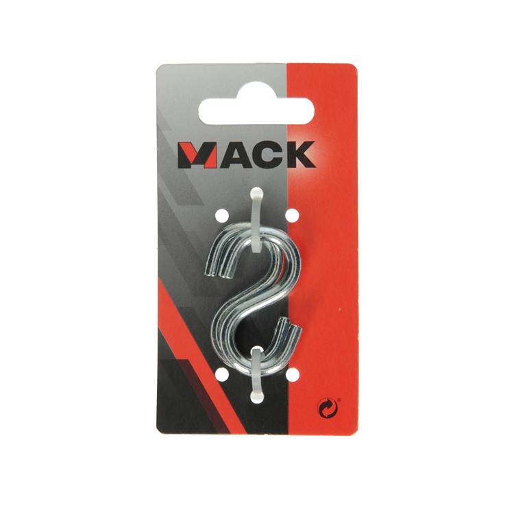 Afbeelding laden in galerijviewer, Mack 1008467 - 2 open s-haken 5,0 x 45 verzinkt | 10 stuks
