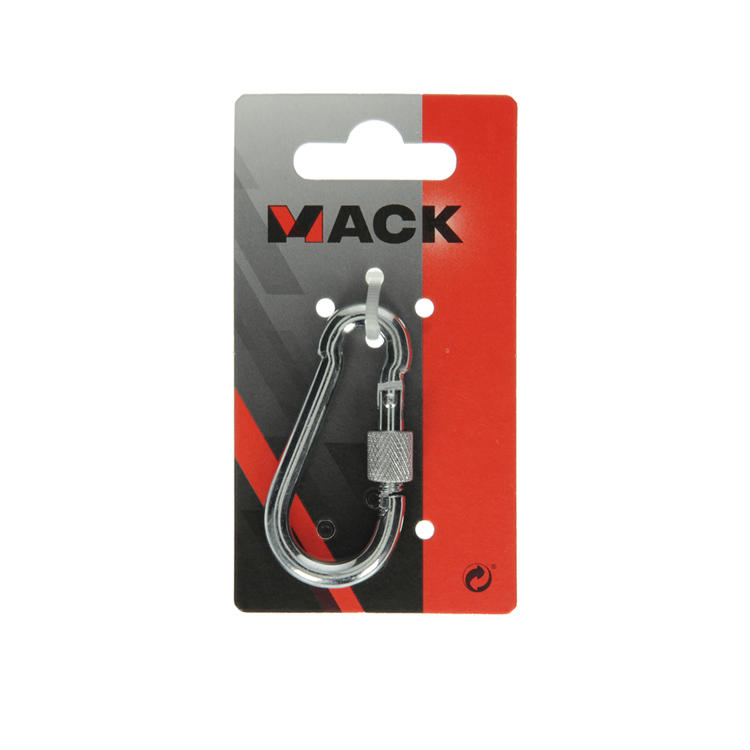 Chargez l'image dans la visionneuse de la galerie, Mack 1008494 - 1 karabijnhaak + borgsl. 6 x 60mm verzinkt | 10 stuks
