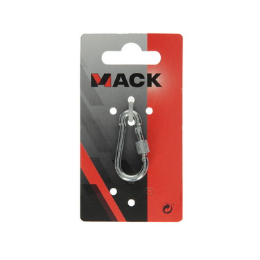Mack 1008514 - 1 karabijnhaak + borgsl. 4 x 40mm verzinkt | 10 stuks