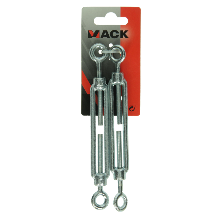 Chargez l'image dans la visionneuse de la galerie, Mack 1008519 - 2 spanners 2 ogen m6 x 60mm verzinkt | 10 stuks
