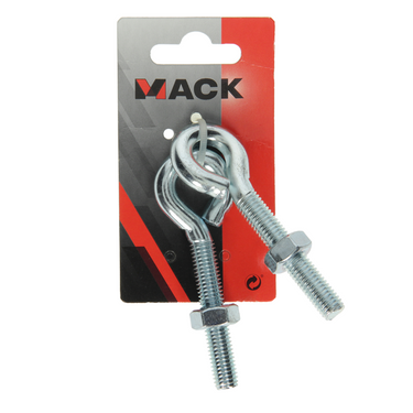 Mack 1008553 - 2 oogbouten + moer m10 x 60mm verzinkt | 10 stuks