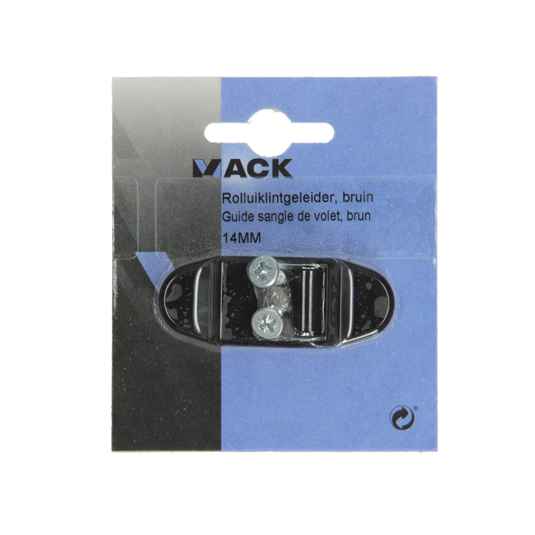Afbeelding laden in galerijviewer, Mack 1010105 - 1 rolluiklintgeleider bruin 14mm | 5 stuks
