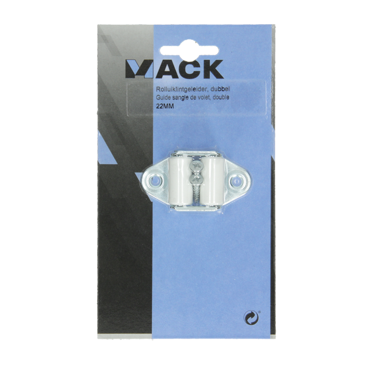 Afbeelding laden in galerijviewer, Mack 1010106 - 1 dubbele rolluiklintgeleider 22mm | 10 stuks
