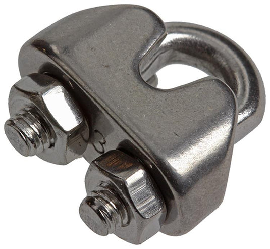 Mack 1008434 - 4 staaldraadklemmen 3mm inox | 10 stuks