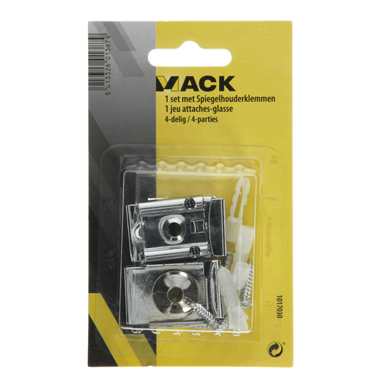 Mack 1017030 - 1 set spiegelhouderklemmen 4-delig | 5 stuks