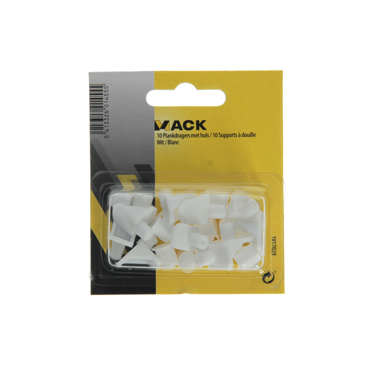 Laden Sie das Bild in Galerie -Viewer, Mack 1017029 - 10 plankdragers met huls wit | 5 stuks
