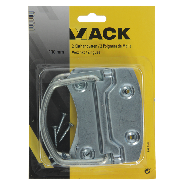 Chargez l'image dans la visionneuse de la galerie, Mack 1013563 - 2 kisthandvaten verzinkt 110mm | 5 stuks
