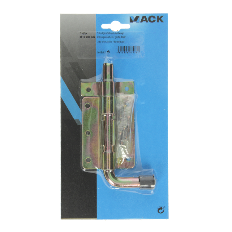 Cargue la imagen en el visor de la galería, Mack 1014282 - pistoolgrendel met sluitbeugel, bichroma ø12mm | 5 stuks
