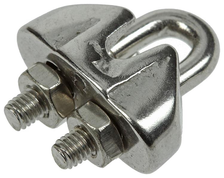 Afbeelding laden in galerijviewer, Mack 1008442 - 4 staaldraadklemmen 2mm inox | 10 stuks
