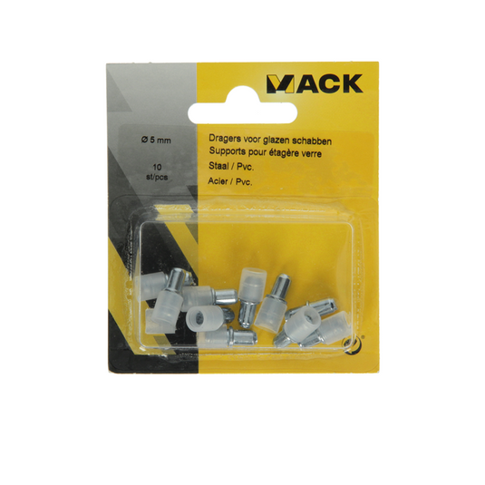 Mack 1013702 - 10 dragers vr glazen schabben ø 5 mm | 5 stuks