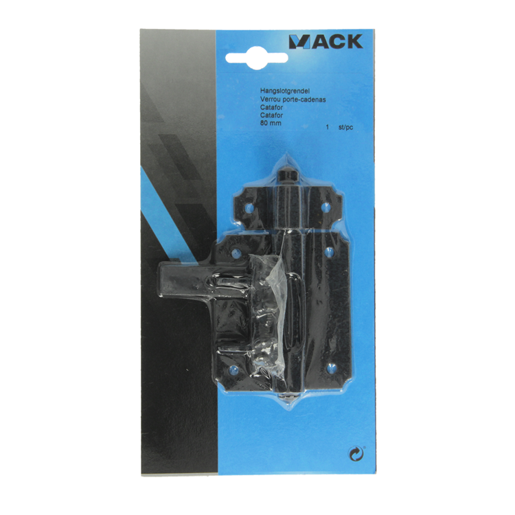 Laden Sie das Bild in Galerie -Viewer, Mack 1013735 - 1 hangslotgrendel zwart 80mm | 5 stuks
