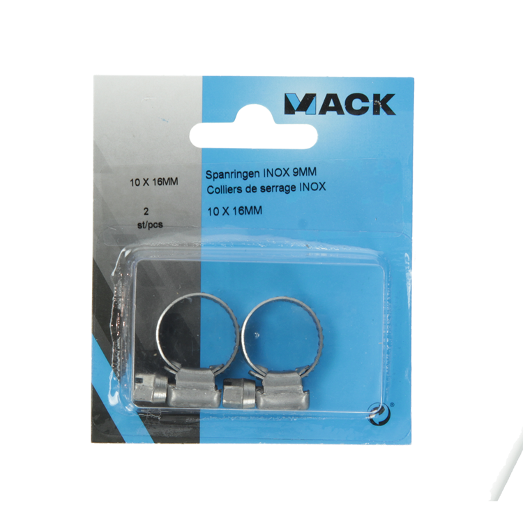 Afbeelding laden in galerijviewer, Mack 1011660 - slangklem inox 10-16mm 2st | 12 stuks
