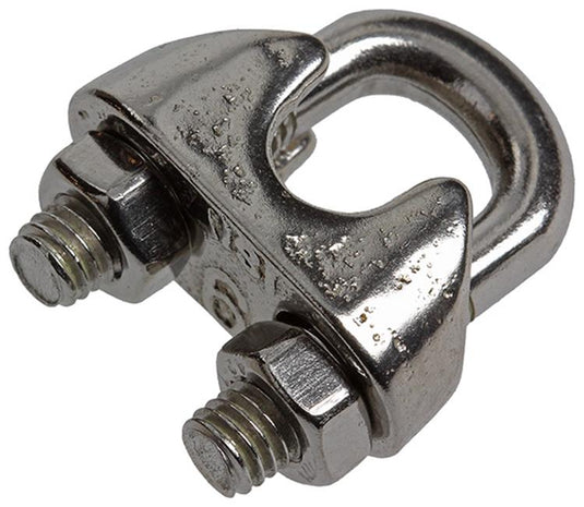 Mack 1008445 - 4 staaldraadklemmen 6mm inox | 10 stuks