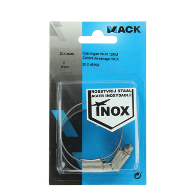 Mack 1011664 - slangklem inox 30-45mm 2st | 12 stuks
