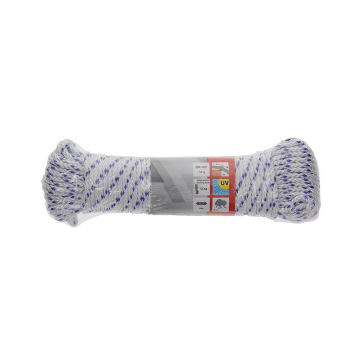 Afbeelding laden in galerijviewer, Mack 1014931 - pp gevlochten wit blauw streng3mm 20m | 5 stuks
