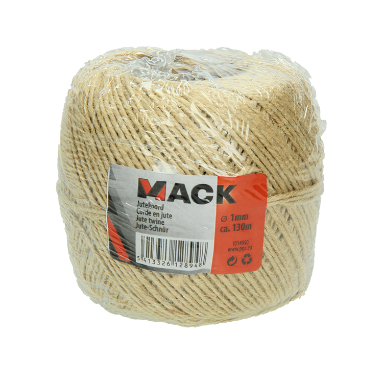 ギャラリービューアに画像をロードする, Mack 1014950 - jutetouw bobijn 1mm ca 130m | 5 stuks
