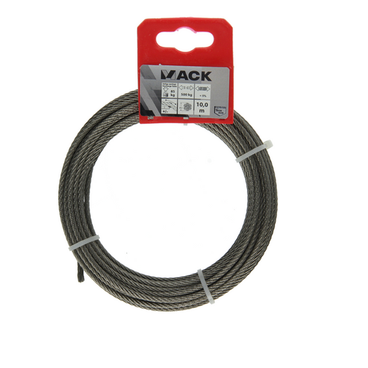 Mack 1015193 - staalkabel 7x7 rvs aisi 316 103mm wll 90 kg din en 12385-4 | 5 stuks