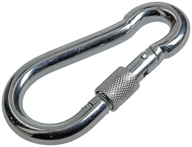 Mack 1008447 - 1 karabijnhaak + borgsl. 10 x 100mm verzinkt | 10 stuks