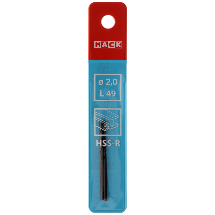 Afbeelding laden in galerijviewer, Mack 1018177 - universeelboor hss r ø 2,0 x 49 mm 2st | 5 stuks
