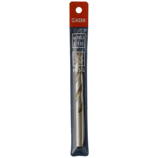 Mack 1018193 - metaalboor hss g din 338 ø 10,5 x 133 mm | 5 stuks