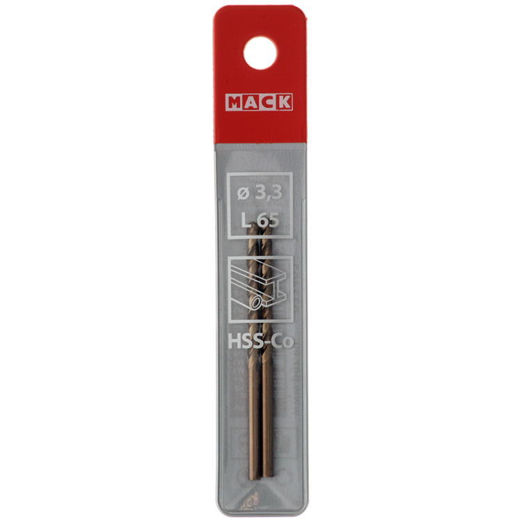 Afbeelding laden in galerijviewer, Mack 1018197 - metaalboor hss co5% din 338 ø 3,3 x 65 mm 2st | 5 stuks

