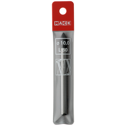 Mack 1018286 - glas- tegelboor ø 10,0 x 80 mm | 5 stuks