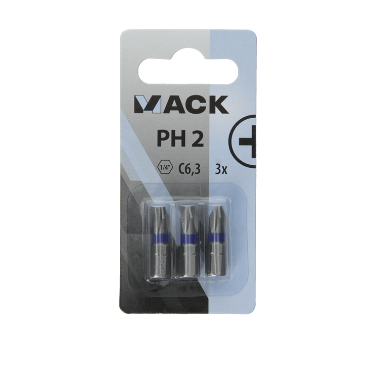 Afbeelding laden in galerijviewer, Mack 1018290 - schroefbit ph2 l25mm 3st | 5 stuks
